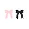 12 Packs: 20 ct. (240 total) 2" Pink & Black Bow Glitter Confetti by Celebrate It™
